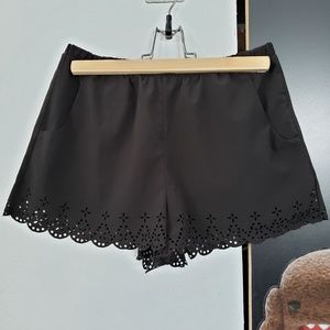 Forever 21 Black eyelet Cutout Shorts